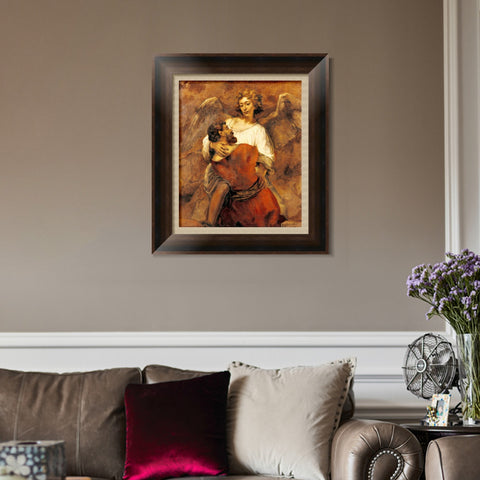 INVIN ART Framed Canvas Art Giclee Print Series#064 by Rembrandt Harmenszoon van Rijn Wall Art Living Room Home Office Decorations