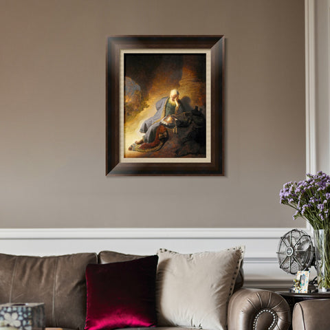 INVIN ART Framed Canvas Art Giclee Print Series#065 by Rembrandt Harmenszoon van Rijn Wall Art Living Room Home Office Decorations