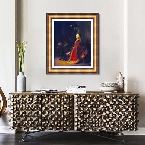 INVIN ART Framed Canvas Art Giclee Print Series#066 by Rembrandt Harmenszoon van Rijn Wall Art Living Room Home Office Decorations