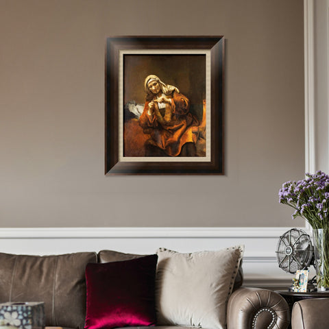 INVIN ART Framed Canvas Art Giclee Print Series#067 by Rembrandt Harmenszoon van Rijn Wall Art Living Room Home Office Decorations