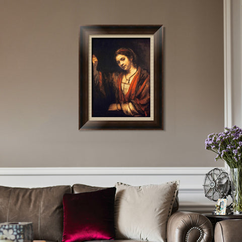 INVIN ART Framed Canvas Art Giclee Print Series#069 by Rembrandt Harmenszoon van Rijn Wall Art Living Room Home Office Decorations