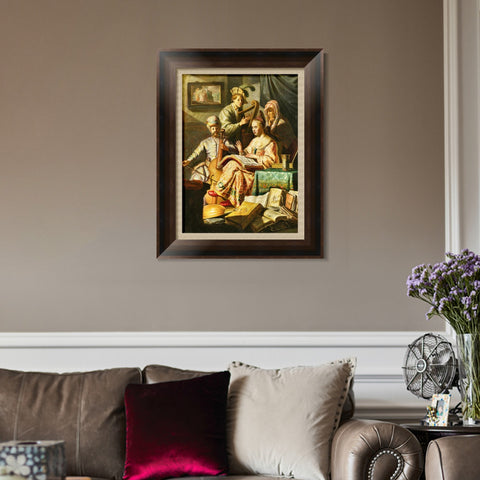 INVIN ART Framed Canvas Art Giclee Print Series#073 by Rembrandt Harmenszoon van Rijn Wall Art Living Room Home Office Decorations