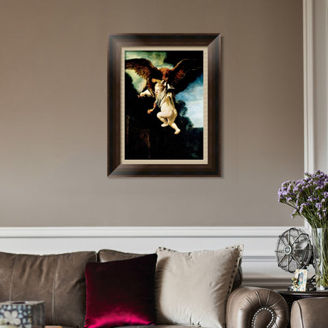 INVIN ART Framed Canvas Art Giclee Print Series#078 by Rembrandt Harmenszoon van Rijn Wall Art Living Room Home Office Decorations