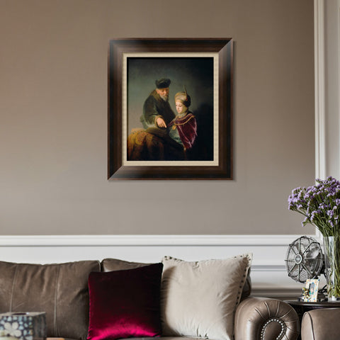 INVIN ART Framed Canvas Art Giclee Print Series#080 by Rembrandt Harmenszoon van Rijn Wall Art Living Room Home Office Decorations