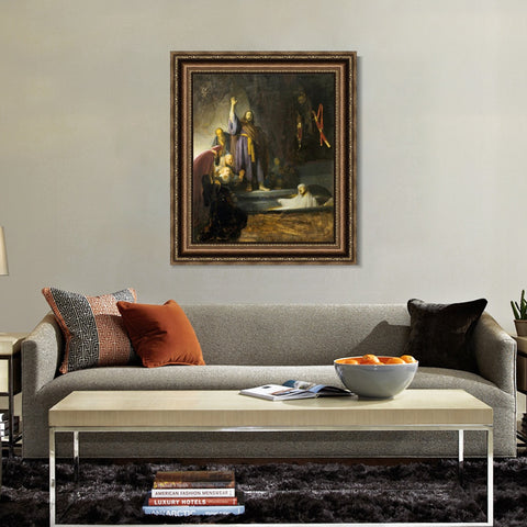 INVIN ART Framed Canvas Art Giclee Print Series#081 by Rembrandt Harmenszoon van Rijn Wall Art Living Room Home Office Decorations