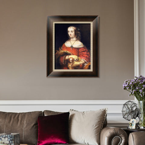 INVIN ART Framed Canvas Art Giclee Print Series#082 by Rembrandt Harmenszoon van Rijn Wall Art Living Room Home Office Decorations