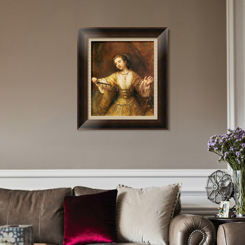 INVIN ART Framed Canvas Art Giclee Print Series#084 by Rembrandt Harmenszoon van Rijn Wall Art Living Room Home Office Decorations