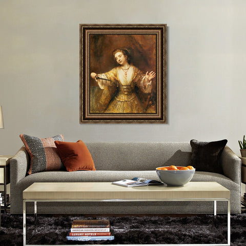 INVIN ART Framed Canvas Art Giclee Print Series#084 by Rembrandt Harmenszoon van Rijn Wall Art Living Room Home Office Decorations
