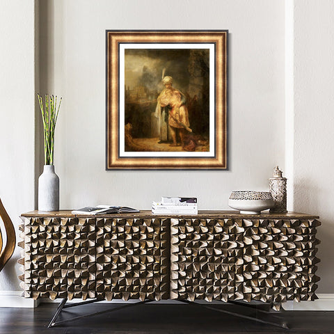 INVIN ART Framed Canvas Art Giclee Print Series#086 by Rembrandt Harmenszoon van Rijn Wall Art Living Room Home Office Decorations