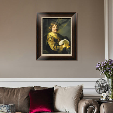 INVIN ART Framed Canvas Art Giclee Print Series#091 by Rembrandt Harmenszoon van Rijn Wall Art Living Room Home Office Decorations