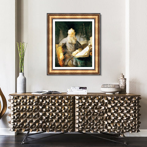 INVIN ART Framed Canvas Art Giclee Print Series#094 by Rembrandt Harmenszoon van Rijn Wall Art Living Room Home Office Decorations