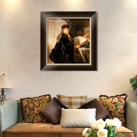 INVIN ART Framed Canvas Art Giclee Print Series#104 by Rembrandt Harmenszoon van Rijn Wall Art Living Room Home Office Decorations