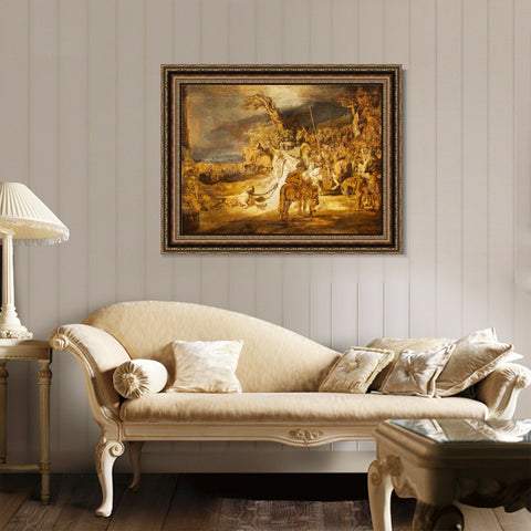 INVIN ART Framed Canvas Art Giclee Print Series#109 by Rembrandt Harmenszoon van Rijn Wall Art Living Room Home Office Decorations