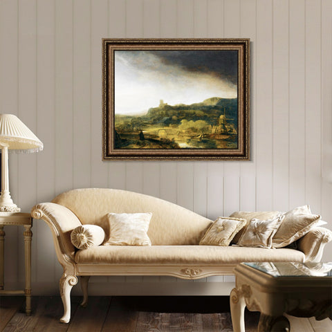 INVIN ART Framed Canvas Art Giclee Print Series#113 by Rembrandt Harmenszoon van Rijn Wall Art Living Room Home Office Decorations