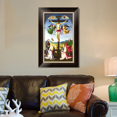 INVIN ART Framed Canvas Art Giclee Print Series#002 by Raphael/Raffaello Sanzio Wall Art Living Room Home Office Decorations