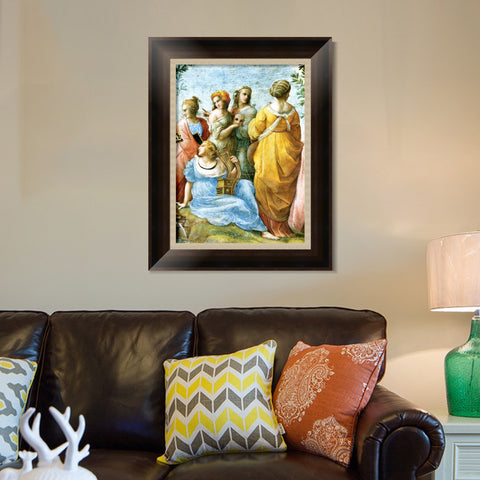 INVIN ART Framed Canvas Art Giclee Print Series#004 by Raphael/Raffaello Sanzio Wall Art Living Room Home Office Decorations