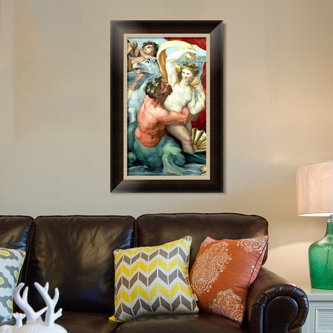 INVIN ART Framed Canvas Art Giclee Print Series#008 by Raphael/Raffaello Sanzio Wall Art Living Room Home Office Decorations