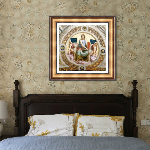INVIN ART Framed Canvas Art Giclee Print Series#012 by Raphael/Raffaello Sanzio Wall Art Living Room Home Office Decorations