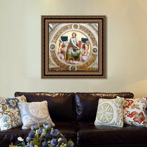 INVIN ART Framed Canvas Art Giclee Print Series#012 by Raphael/Raffaello Sanzio Wall Art Living Room Home Office Decorations