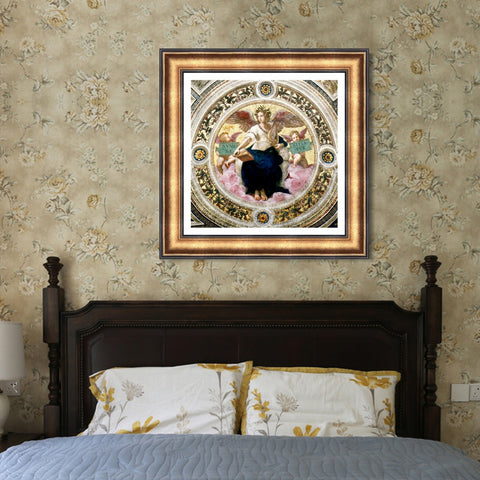 INVIN ART Framed Canvas Art Giclee Print Series#013 by Raphael/Raffaello Sanzio Wall Art Living Room Home Office Decorations