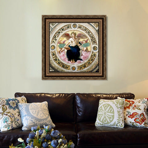 INVIN ART Framed Canvas Art Giclee Print Series#013 by Raphael/Raffaello Sanzio Wall Art Living Room Home Office Decorations