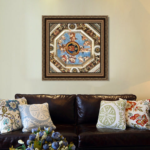 INVIN ART Framed Canvas Art Giclee Print Series#014 by Raphael/Raffaello Sanzio Wall Art Living Room Home Office Decorations