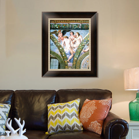 INVIN ART Framed Canvas Art Giclee Print Series#017 by Raphael/Raffaello Sanzio Wall Art Living Room Home Office Decorations