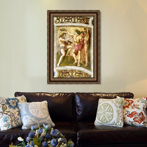 INVIN ART Framed Canvas Art Giclee Print Series#020 by Raphael/Raffaello Sanzio Wall Art Living Room Home Office Decorations