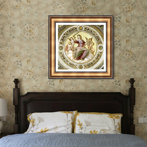 INVIN ART Framed Canvas Art Giclee Print Series#022 by Raphael/Raffaello Sanzio Wall Art Living Room Home Office Decorations