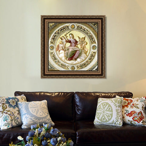 INVIN ART Framed Canvas Art Giclee Print Series#022 by Raphael/Raffaello Sanzio Wall Art Living Room Home Office Decorations