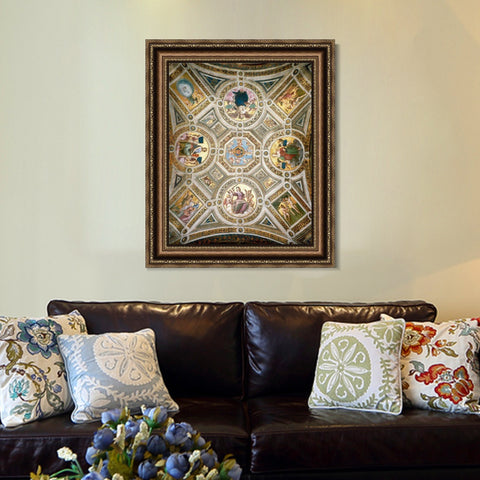 INVIN ART Framed Canvas Art Giclee Print Series#024 by Raphael/Raffaello Sanzio Wall Art Living Room Home Office Decorations