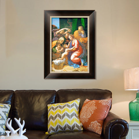 INVIN ART Framed Canvas Art Giclee Print Series#026 by Raphael/Raffaello Sanzio Wall Art Living Room Home Office Decorations