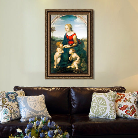 INVIN ART Framed Canvas Art Giclee Print Series#031 by Raphael/Raffaello Sanzio Wall Art Living Room Home Office Decorations