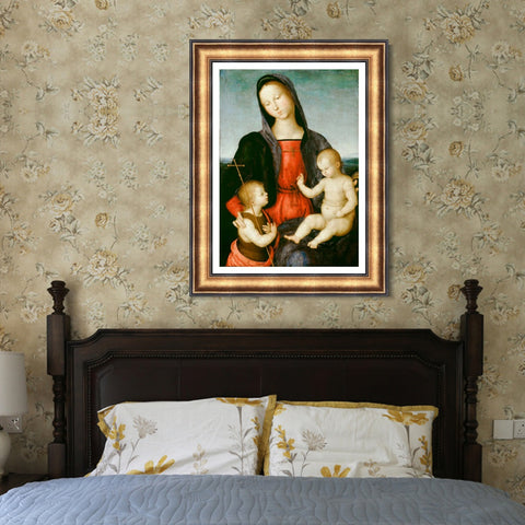 INVIN ART Framed Canvas Art Giclee Print Series#033 by Raphael/Raffaello Sanzio Wall Art Living Room Home Office Decorations