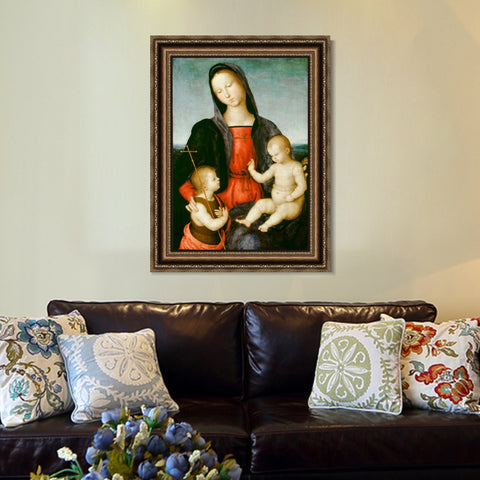 INVIN ART Framed Canvas Art Giclee Print Series#033 by Raphael/Raffaello Sanzio Wall Art Living Room Home Office Decorations