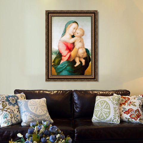 INVIN ART Framed Canvas Art Giclee Print Series#036 by Raphael/Raffaello Sanzio Wall Art Living Room Home Office Decorations