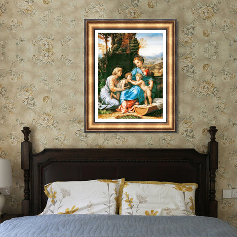 INVIN ART Framed Canvas Art Giclee Print Series#038 by Raphael/Raffaello Sanzio Wall Art Living Room Home Office Decorations