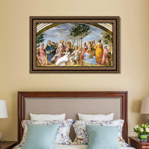 INVIN ART Framed Canvas Art Giclee Print Series#040 by Raphael/Raffaello Sanzio Wall Art Living Room Home Office Decorations