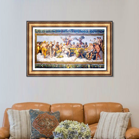 INVIN ART Framed Canvas Art Giclee Print Series#042 by Raphael/Raffaello Sanzio Wall Art Living Room Home Office Decorations