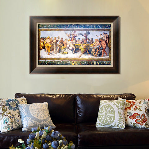 INVIN ART Framed Canvas Art Giclee Print Series#042 by Raphael/Raffaello Sanzio Wall Art Living Room Home Office Decorations