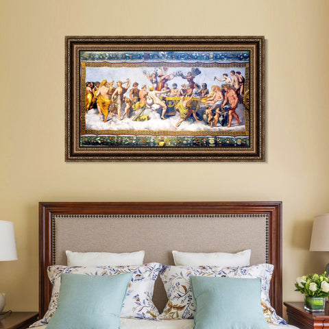INVIN ART Framed Canvas Art Giclee Print Series#042 by Raphael/Raffaello Sanzio Wall Art Living Room Home Office Decorations
