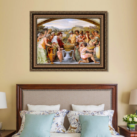 INVIN ART Framed Canvas Art Giclee Print Series#044 by Raphael/Raffaello Sanzio Wall Art Living Room Home Office Decorations