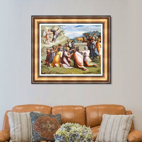 INVIN ART Framed Canvas Art Giclee Print Series#045 by Raphael/Raffaello Sanzio Wall Art Living Room Home Office Decorations