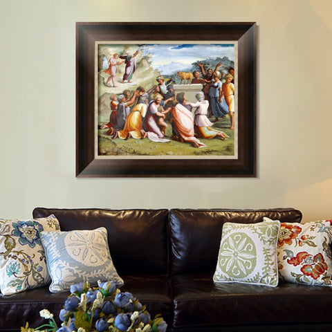 INVIN ART Framed Canvas Art Giclee Print Series#045 by Raphael/Raffaello Sanzio Wall Art Living Room Home Office Decorations