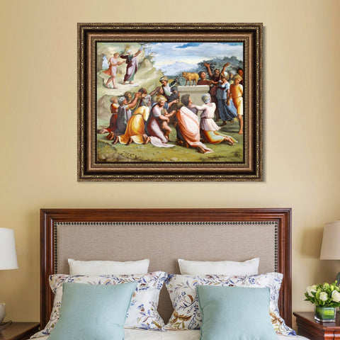 INVIN ART Framed Canvas Art Giclee Print Series#045 by Raphael/Raffaello Sanzio Wall Art Living Room Home Office Decorations