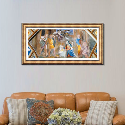 INVIN ART Framed Canvas Art Giclee Print Series#047 by Raphael/Raffaello Sanzio Wall Art Living Room Home Office Decorations