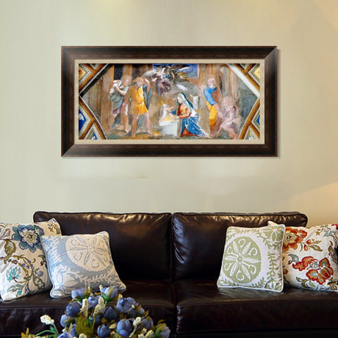 INVIN ART Framed Canvas Art Giclee Print Series#047 by Raphael/Raffaello Sanzio Wall Art Living Room Home Office Decorations