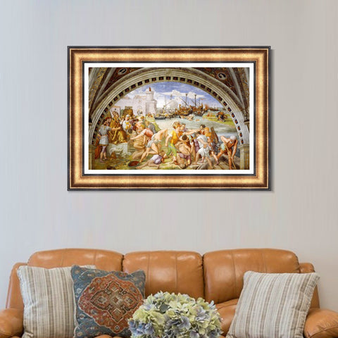 INVIN ART Framed Canvas Art Giclee Print Series#049 by Raphael/Raffaello Sanzio Wall Art Living Room Home Office Decorations