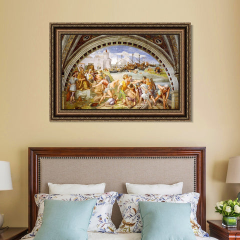 INVIN ART Framed Canvas Art Giclee Print Series#049 by Raphael/Raffaello Sanzio Wall Art Living Room Home Office Decorations
