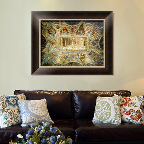 INVIN ART Framed Canvas Art Giclee Print Series#051 by Raphael/Raffaello Sanzio Wall Art Living Room Home Office Decorations